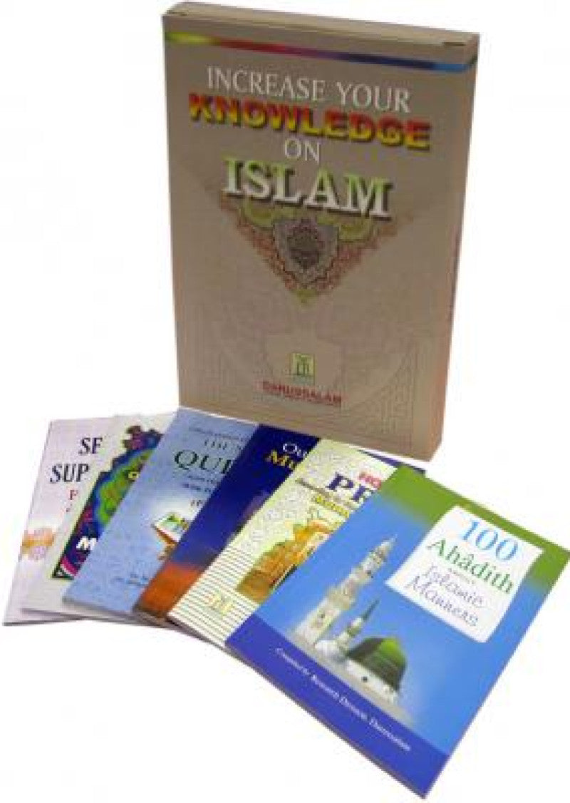 Increase Your Knowledge on Islam (6 Books): This compilation of six books is very helpful in knowing basics of beliefs and worship in Islam. Good for new Muslims.