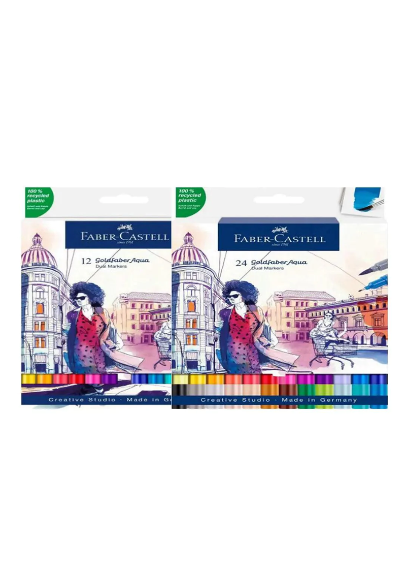 FABER CASTELL GOLDFABER AQUA COLOR PENCIL SET OF 24 – PakBooks.com