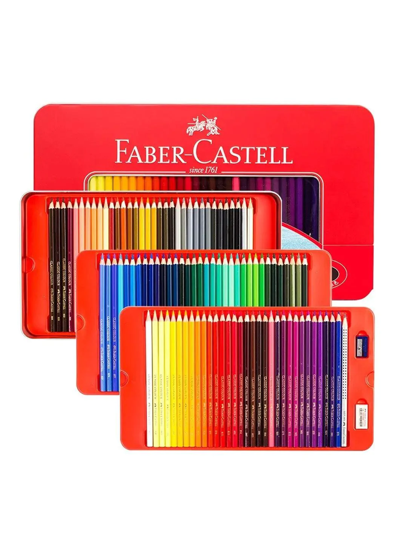 Faber Castell Classic Color Pencil Tin 100 Pcs